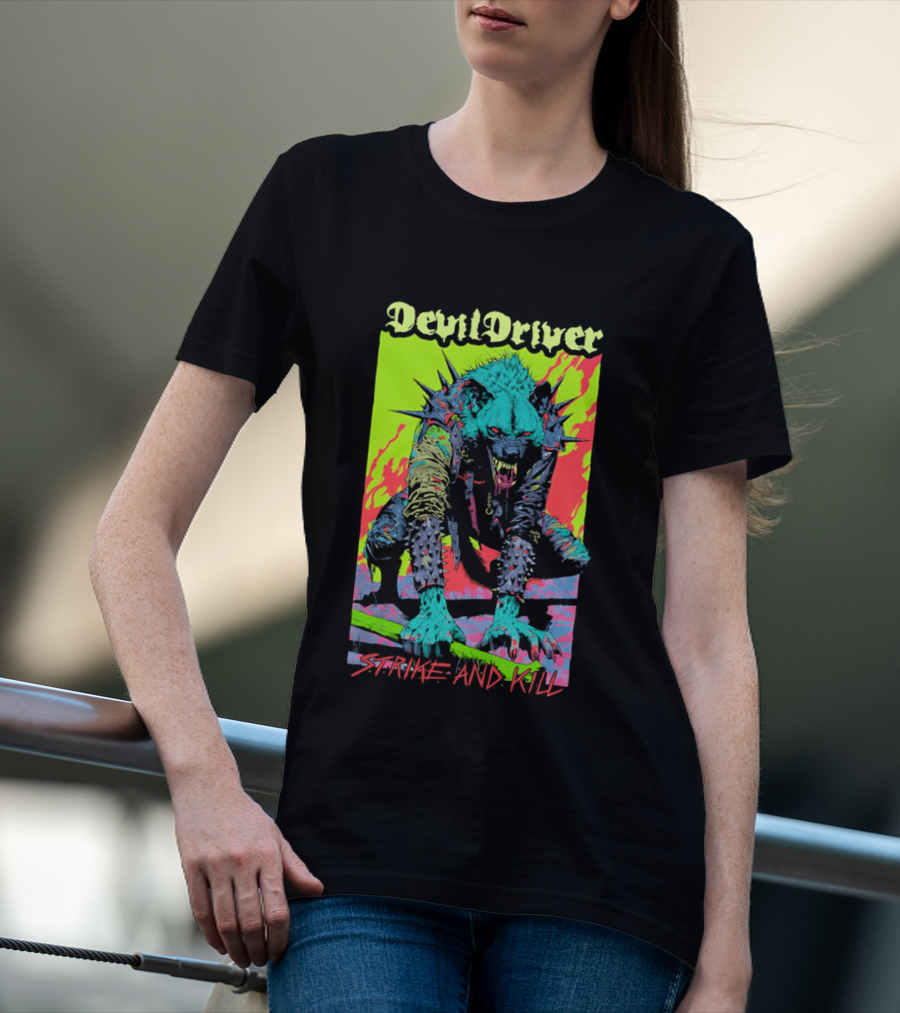 DevilDriver Strive And Kill Bone Hyena T-Shirt