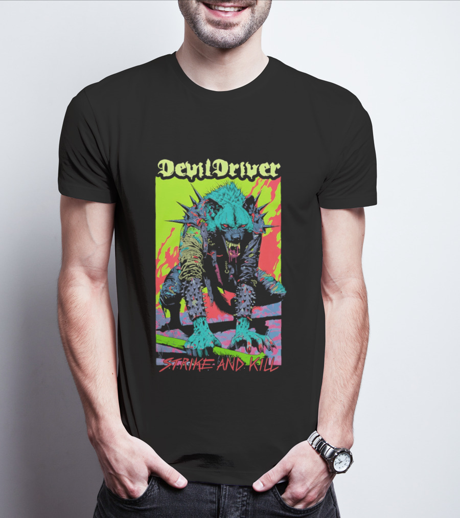 DevilDriver Strive And Kill Bone Hyena T-Shirt