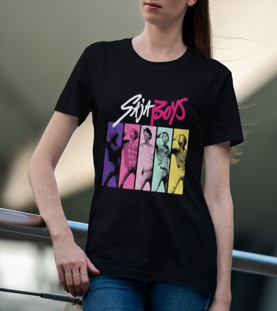 Saja Boys Kpop Demon Hunters World Tour Colorful T-Shirt