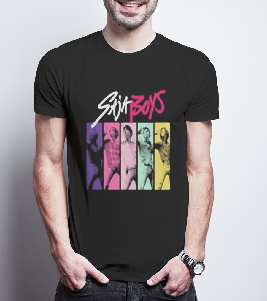 Saja Boys Kpop Demon Hunters World Tour Colorful T-Shirt