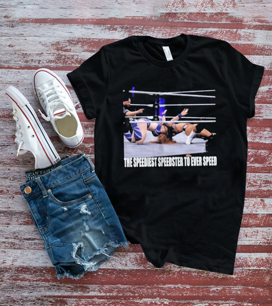 Wrensday Evolved The Speediest Speedster Wrestling Action Sequence T-Shirt