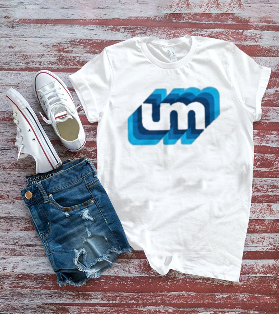 Umphrey's Mcgee Triple Wide Youth UM Overlapping Blue Letters T-Shirt