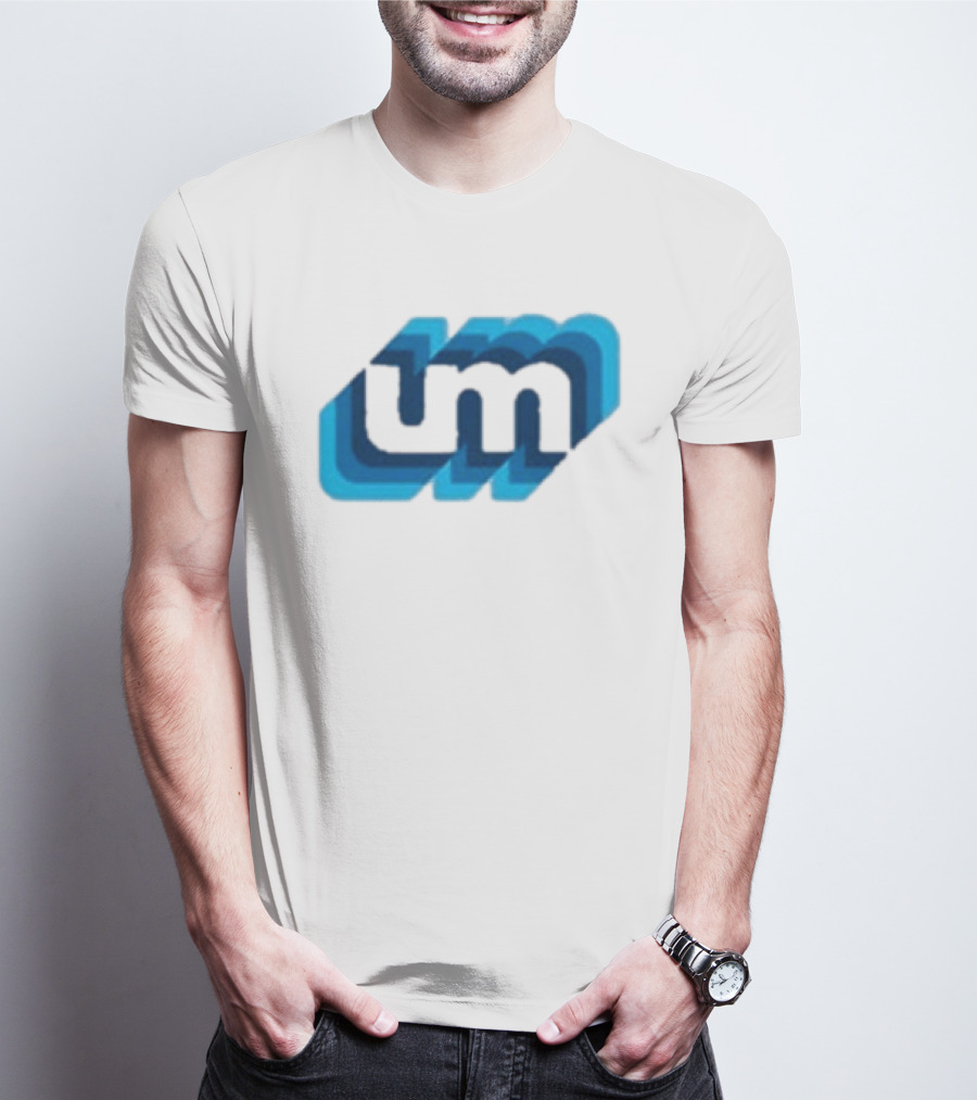 Umphrey's Mcgee Triple Wide Youth UM Overlapping Blue Letters T-Shirt