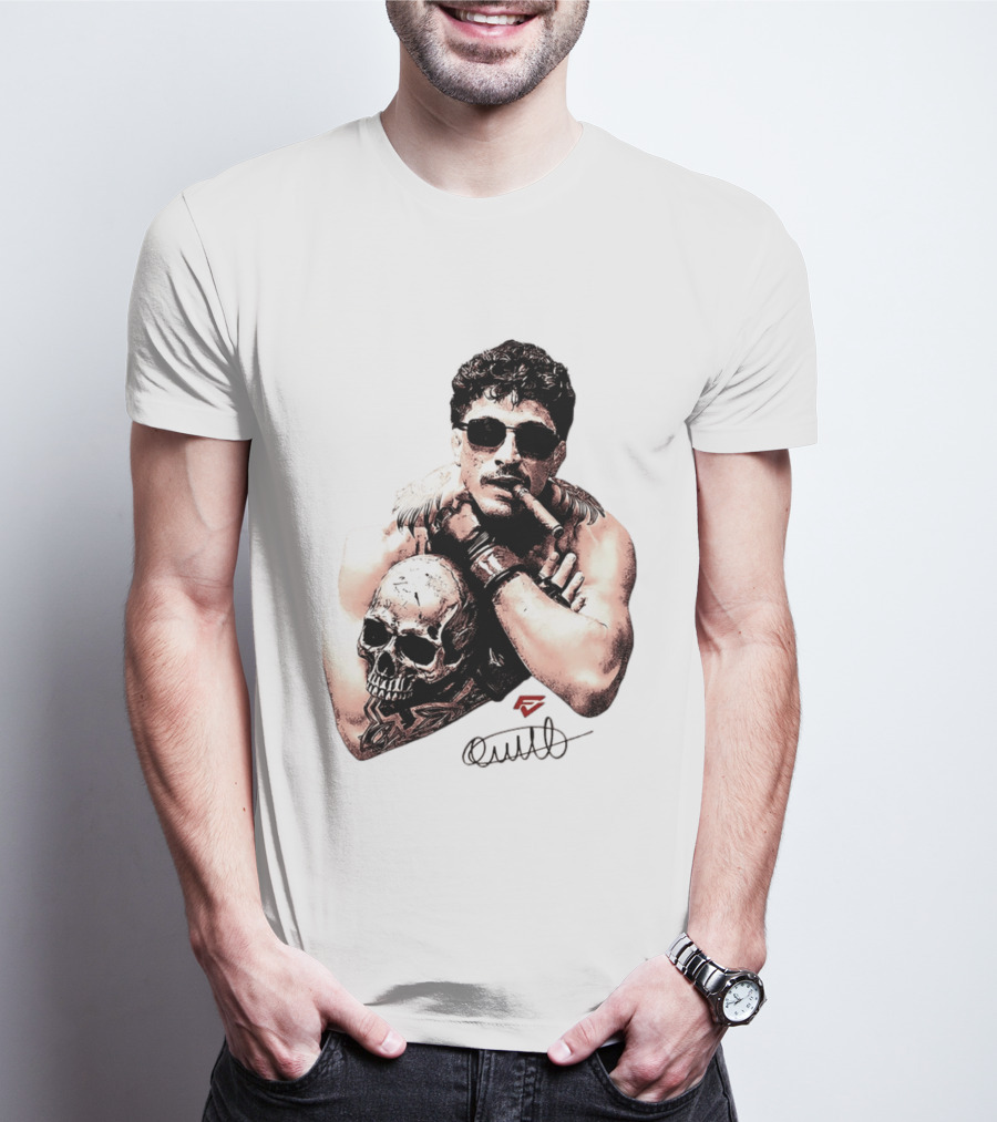 Smokilld Smokebreak Skull Tattoo Sunglasses Cigar T-Shirt