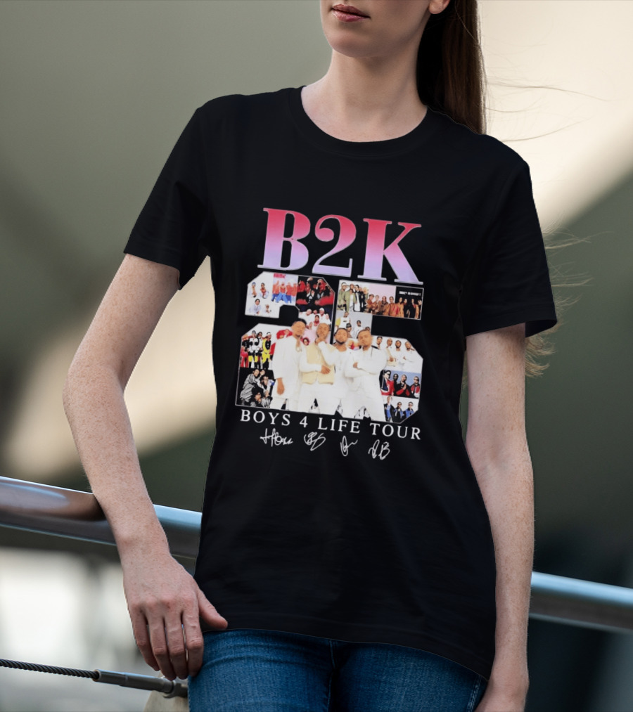 B2K 25th Anniversary Boys 4 Life Tour Signatures R&B Band T-Shirt