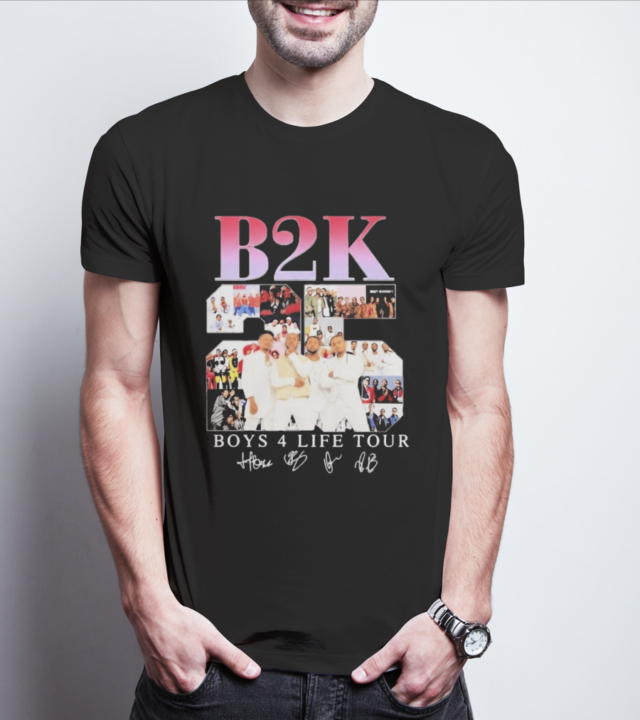 B2K 25th Anniversary Boys 4 Life Tour Signatures R&B Band T-Shirt
