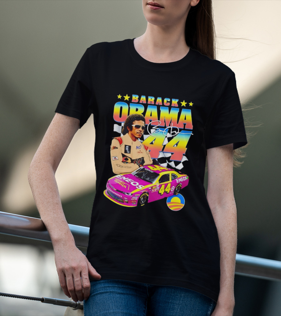 Barack Obama Racing 44 ENEOS NASCAR T-Shirt