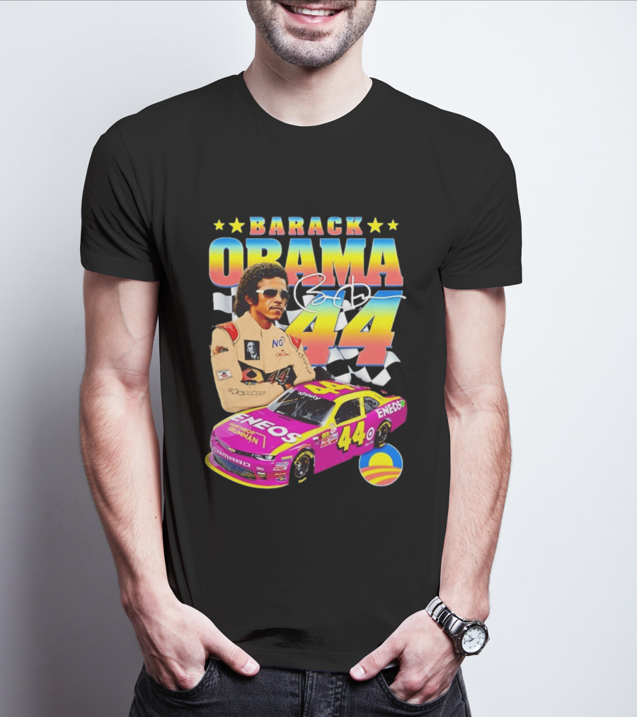 Barack Obama Racing 44 ENEOS NASCAR T-Shirt