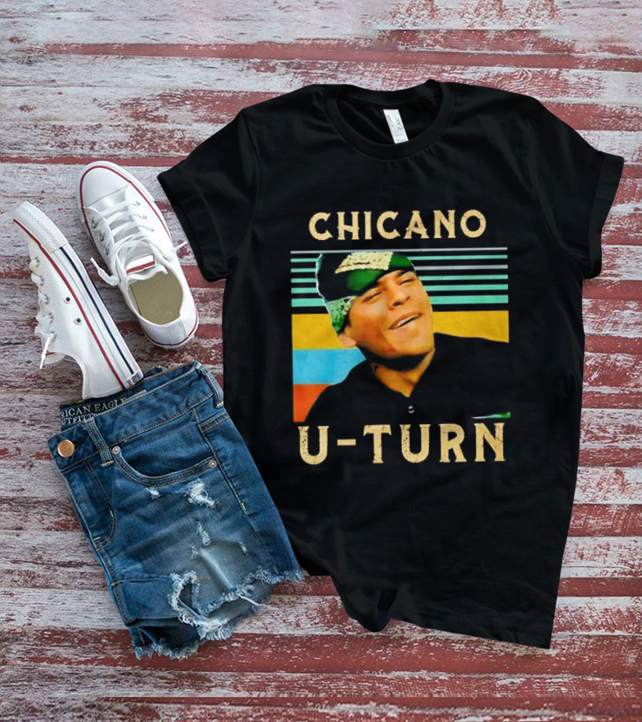 Chicano U Turn Sunset Stripes Smiling Man Bandana T-Shirt