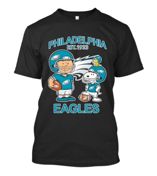 Philadelphia Eagles Est 1933 Characters Football Uniforms T-Shirt