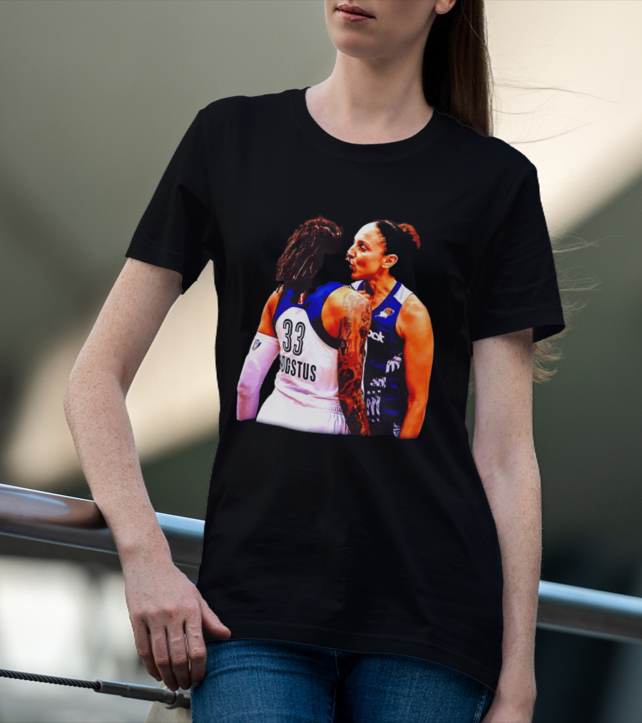 WNBA Diana Taurasi And Seimone Augustus Iconic Encounter Basketball Moment T-Shirt