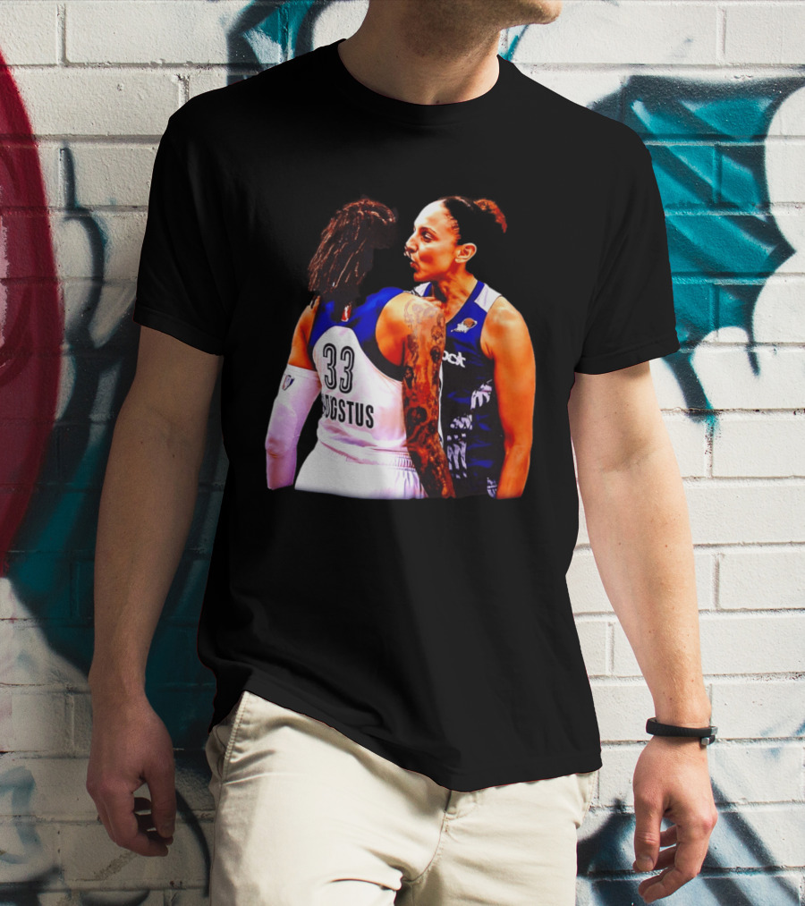 WNBA Diana Taurasi And Seimone Augustus Iconic Encounter Basketball Moment T-Shirt