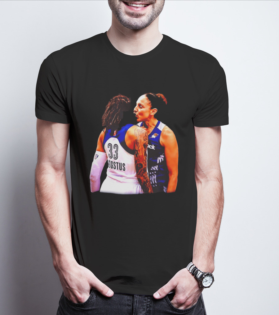 WNBA Diana Taurasi And Seimone Augustus Iconic Encounter Basketball Moment T-Shirt