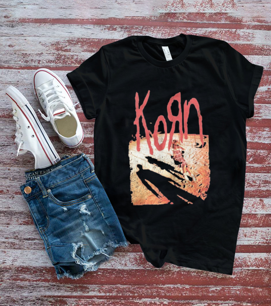 Korn Self Titled Album Cover Art With Distressed Child T-Shirt