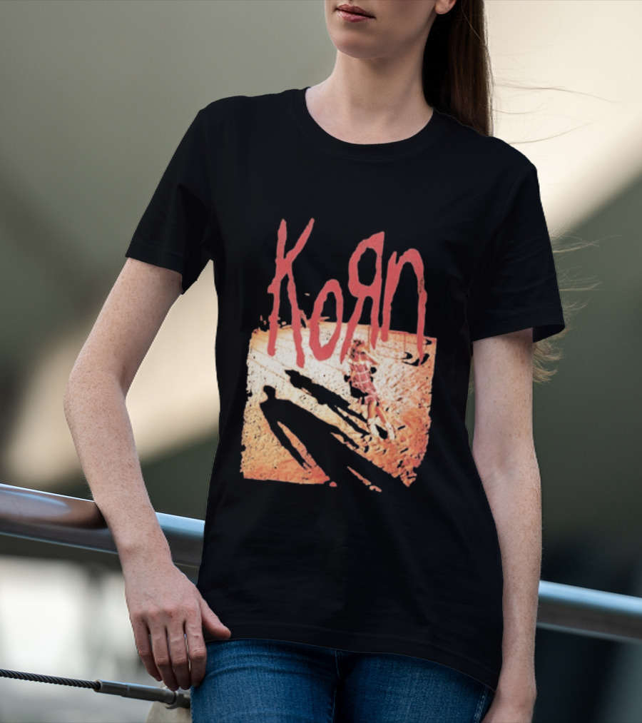 Korn Self Titled Album Cover Art With Distressed Child T-Shirt