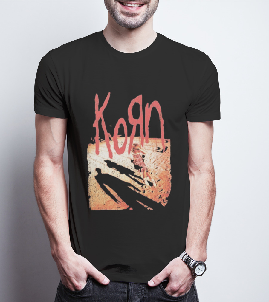 Korn Self Titled Album Cover Art With Distressed Child T-Shirt