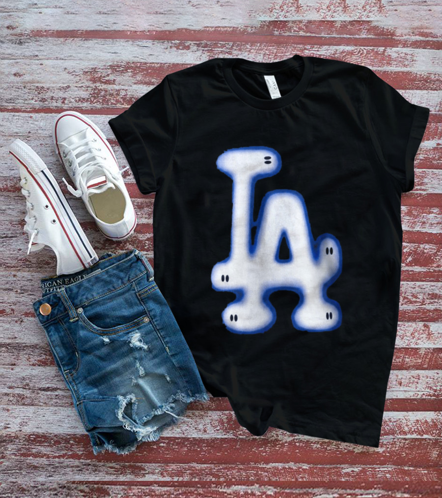 LA Dodgers Blue Ghost Airbrush T-Shirt