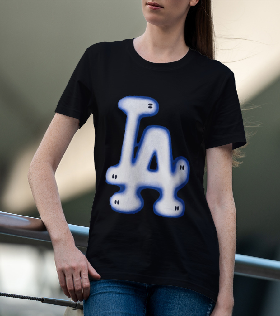 LA Dodgers Blue Ghost Airbrush T-Shirt