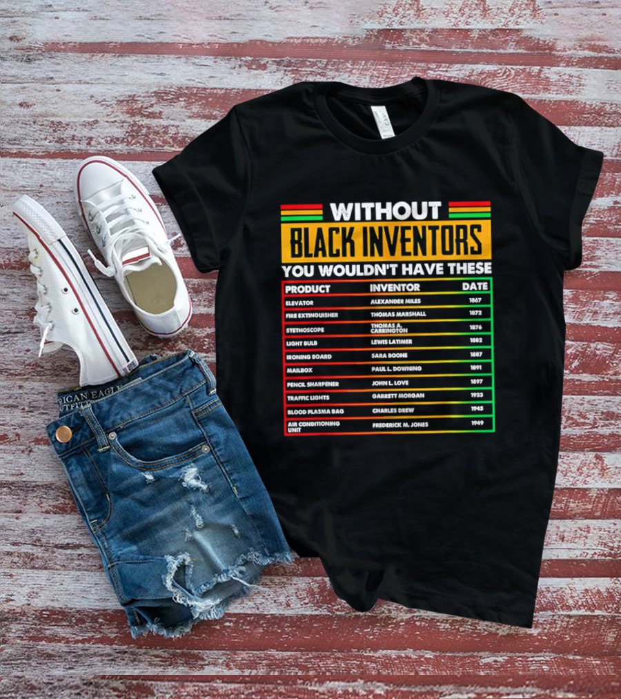 Without Black Inventors You Wouldn't Have Elevators Fire Extinguishers Stethoscopes And More T-Shirt