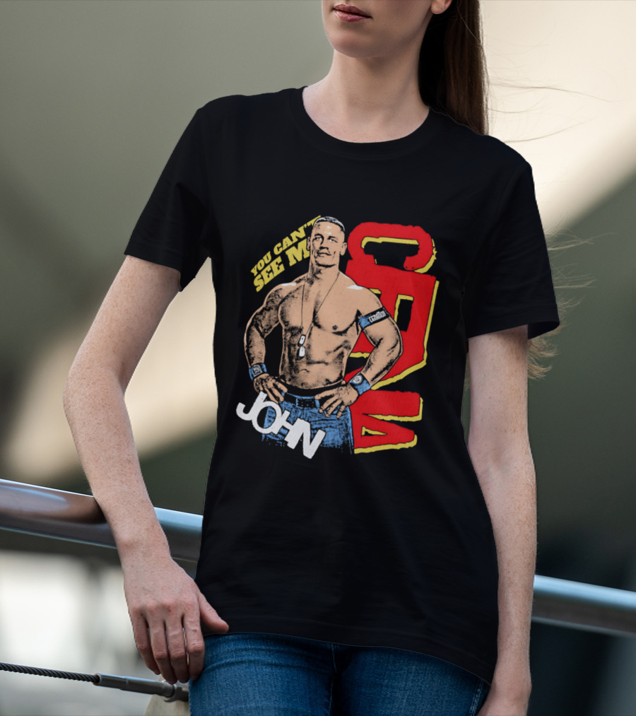 You Can't See Me John Cena Retro Style WWE Fan Favorite T-Shirt