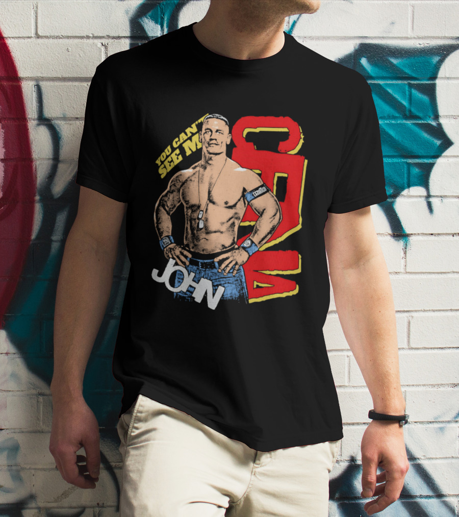 You Can't See Me John Cena Retro Style WWE Fan Favorite T-Shirt