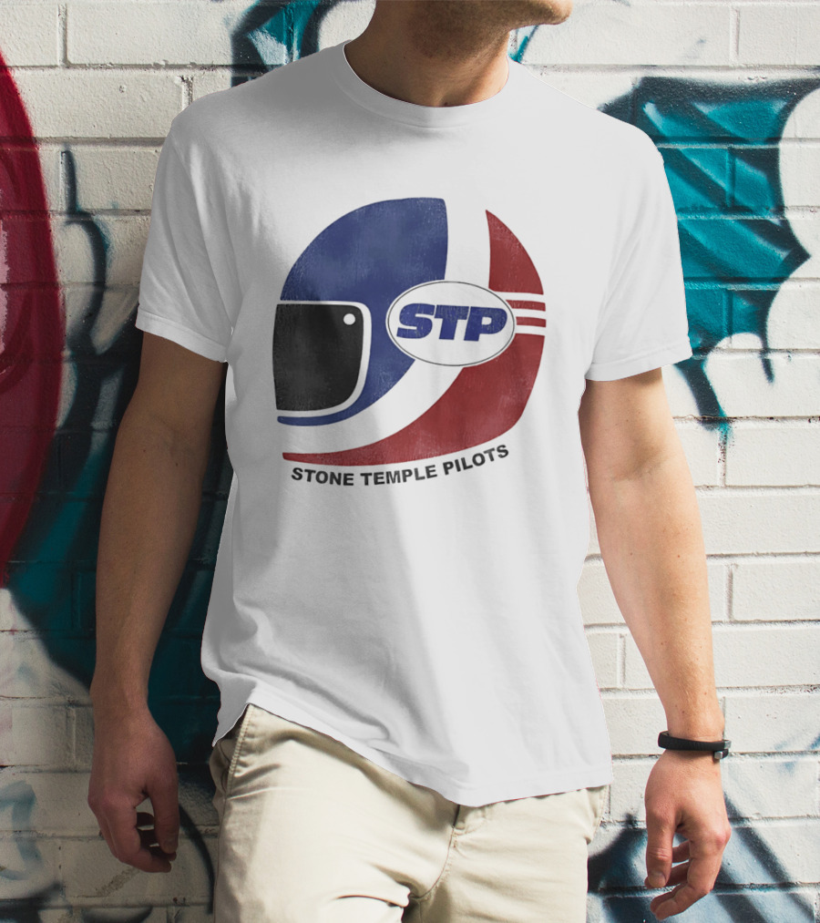 Stone Temple Pilots STP Helmet T-Shirt