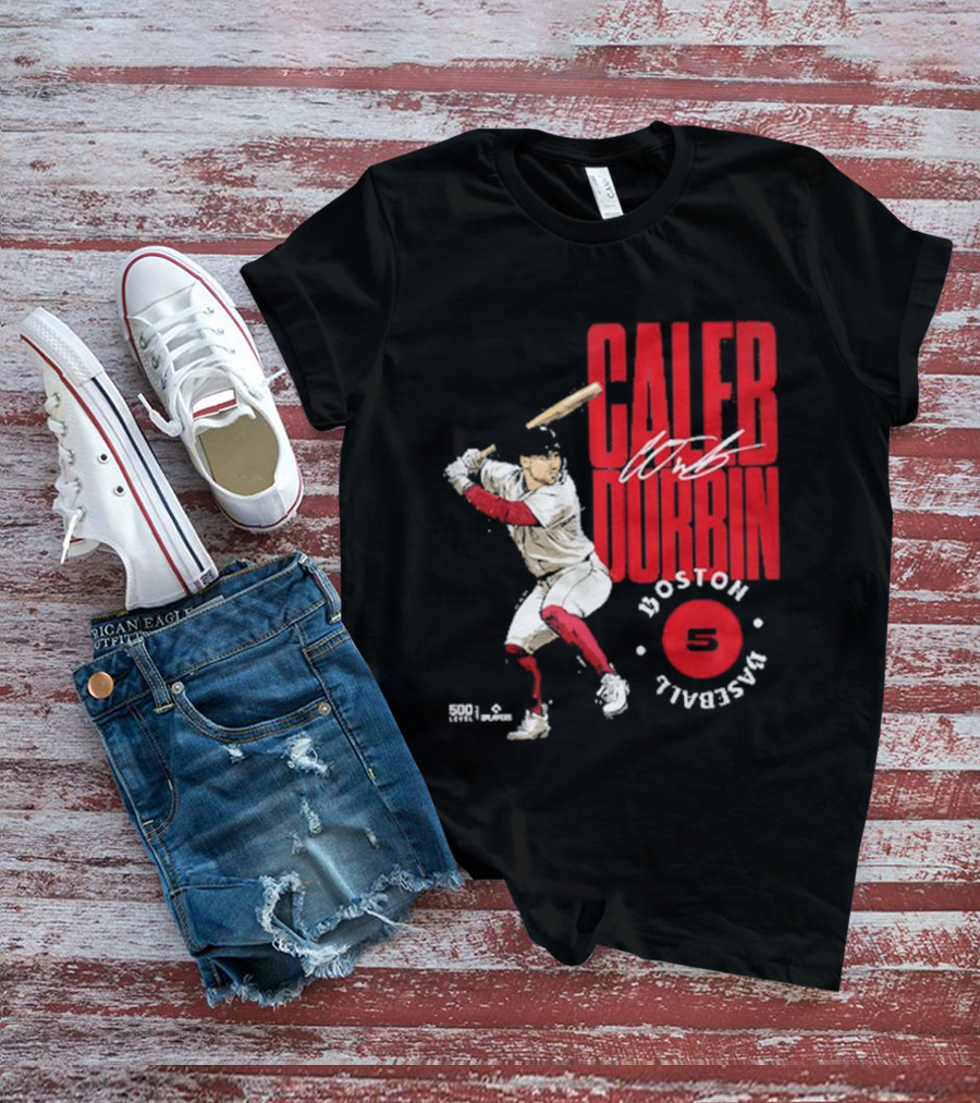 Caleb Durbin Boston Baseball Stamp Number 5 T-Shirt