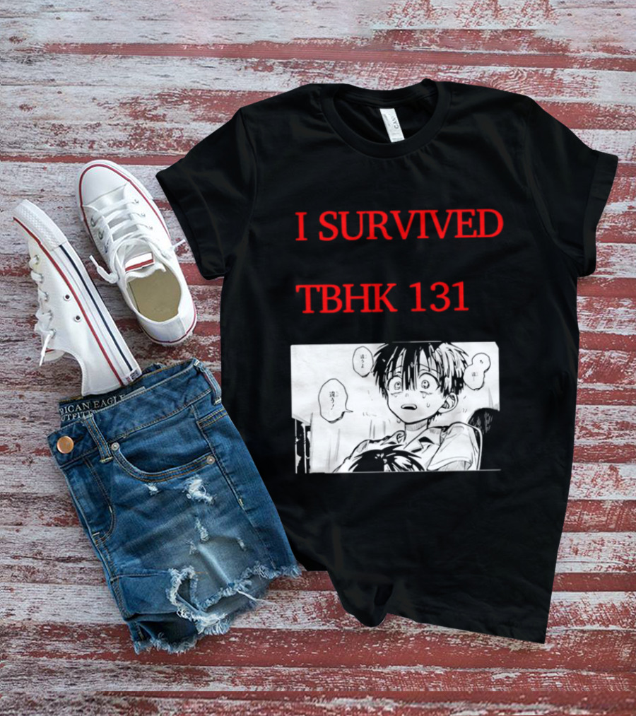 I Survived Tbhk 131 Crying Boy Manga Panel Japanese Comic Scene T-Shirt