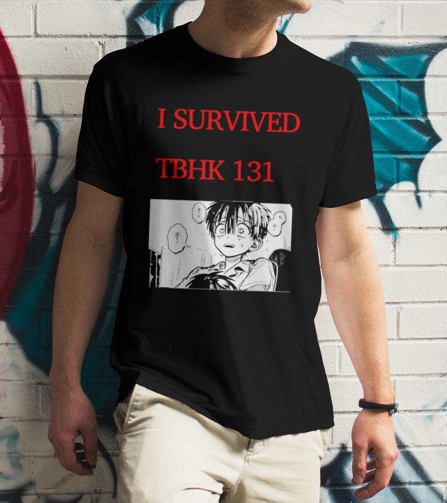 I Survived Tbhk 131 Crying Boy Manga Panel Japanese Comic Scene T-Shirt