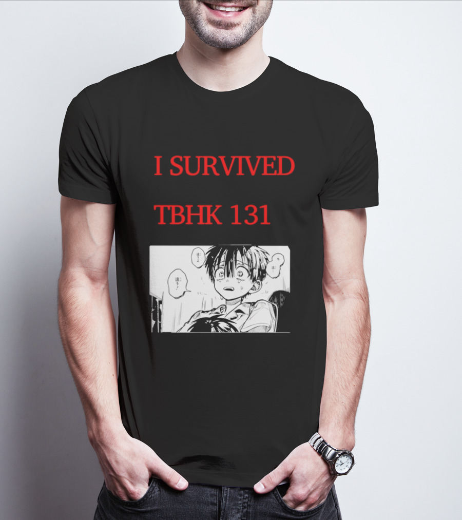 I Survived Tbhk 131 Crying Boy Manga Panel Japanese Comic Scene T-Shirt