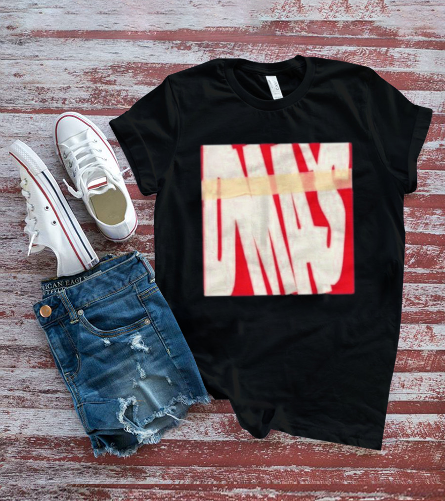 DMA's DMA's Album Cover Art Distorted Red White T-Shirt