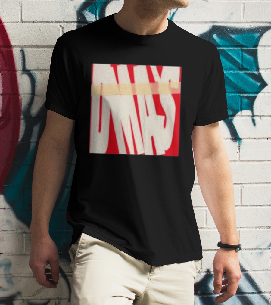 DMA's DMA's Album Cover Art Distorted Red White T-Shirt