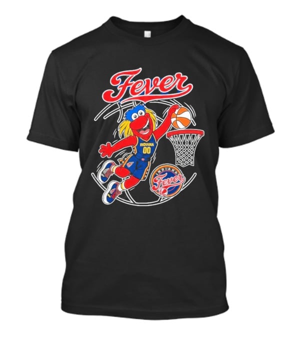 Indiana Fever Basketball Mascot Slam Dunk 2026 T-Shirt