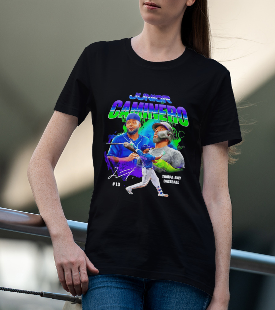 Junior Caminero Tampa Bay Baseball #13 2026 T-Shirt