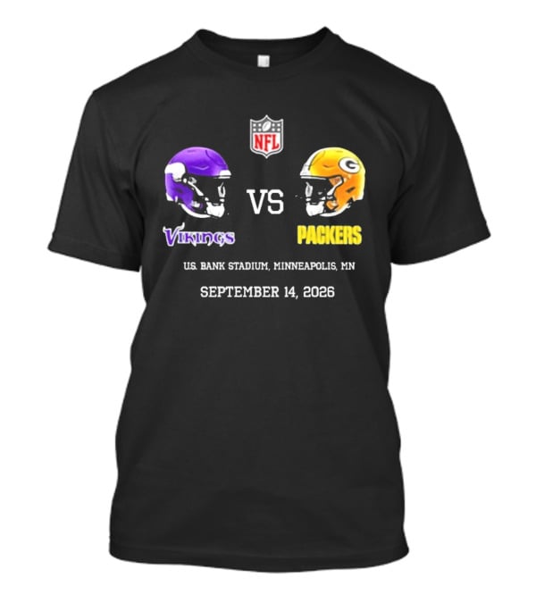 Green Bay Packers Vs Minnesota Vikings NFL September 14 2023 US Bank Stadium Minneapolis MN T-Shirt