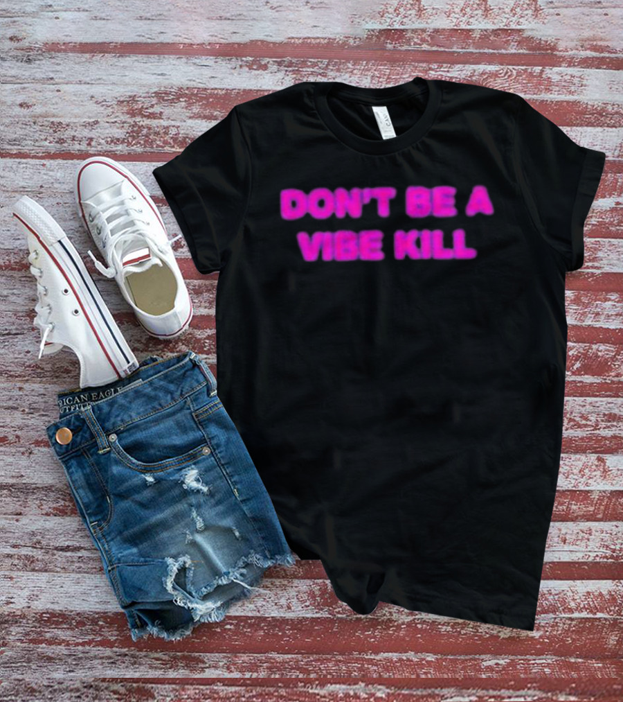 Madonna Don't Be A Vibe Kill Pink T-Shirt