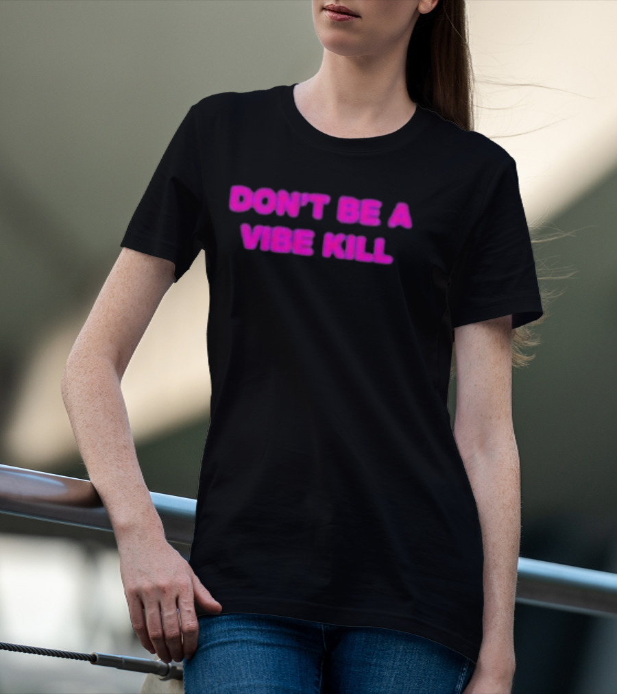 Madonna Don't Be A Vibe Kill Pink T-Shirt