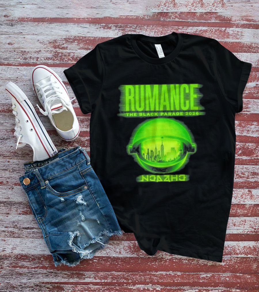 RUMANCE The Black Parade 2026 Neon Cityscape T-Shirt
