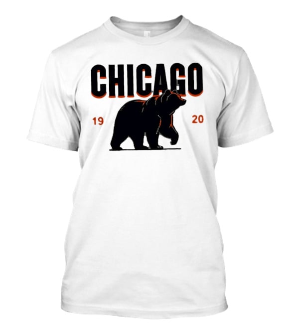 Chicago Bears 1920 Walking Grizzly Orange T-Shirt