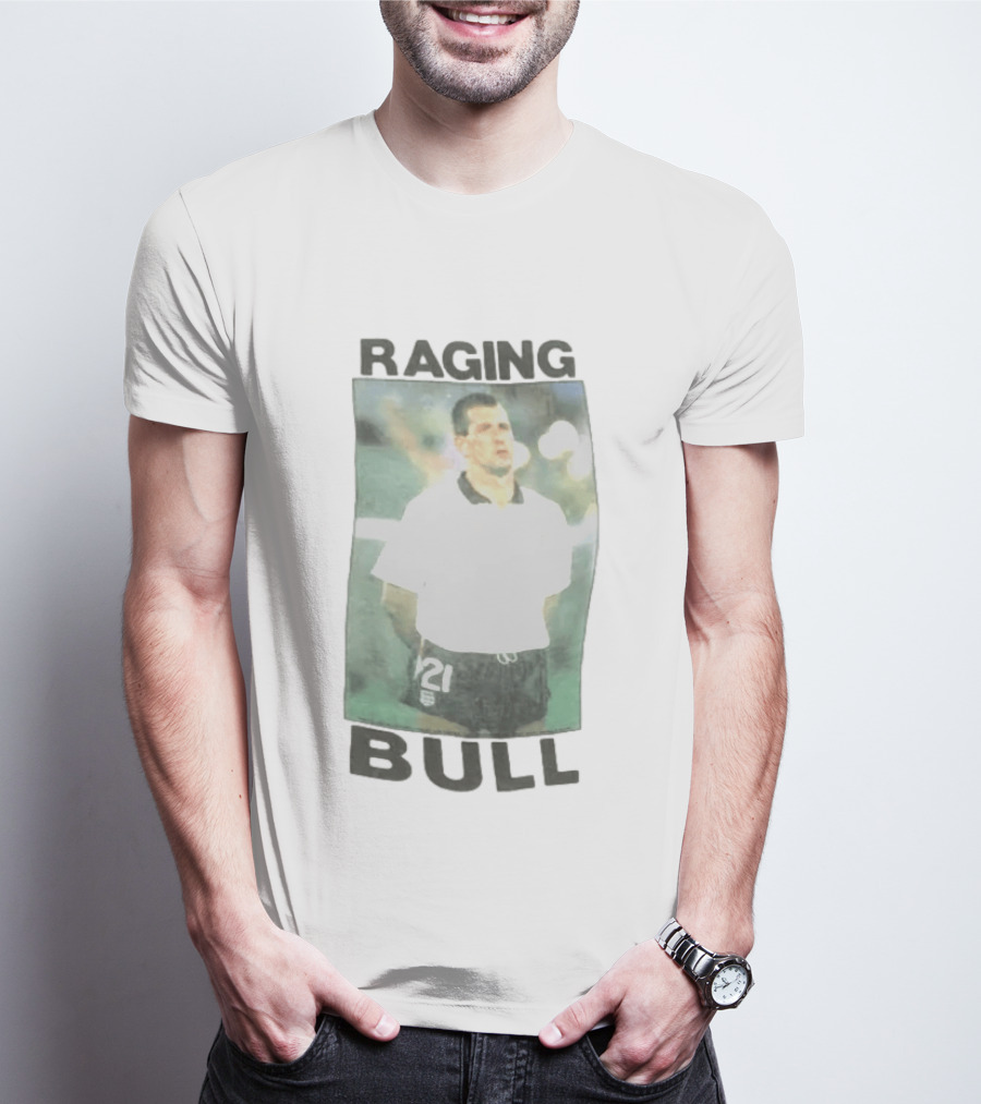 Raging Bull England Football 1989 1990 Player Number 21 T-Shirt