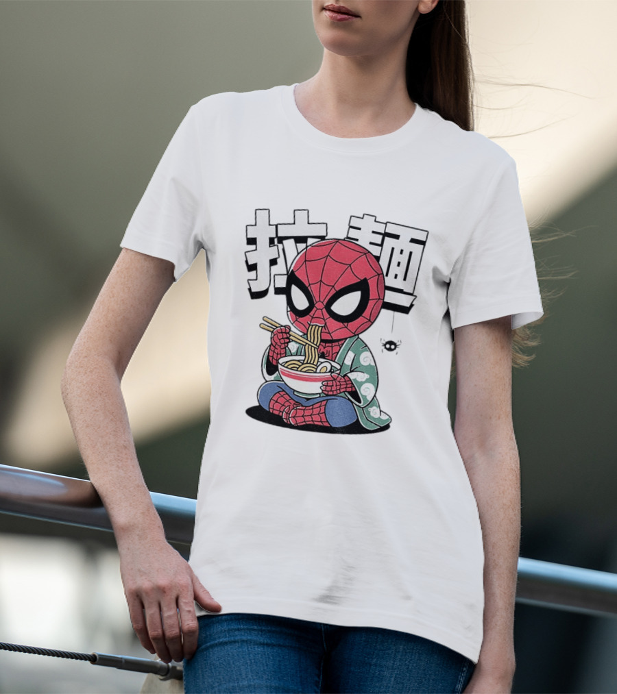 Spider Man Ramen Noodles Kanji Spideramen T-Shirt