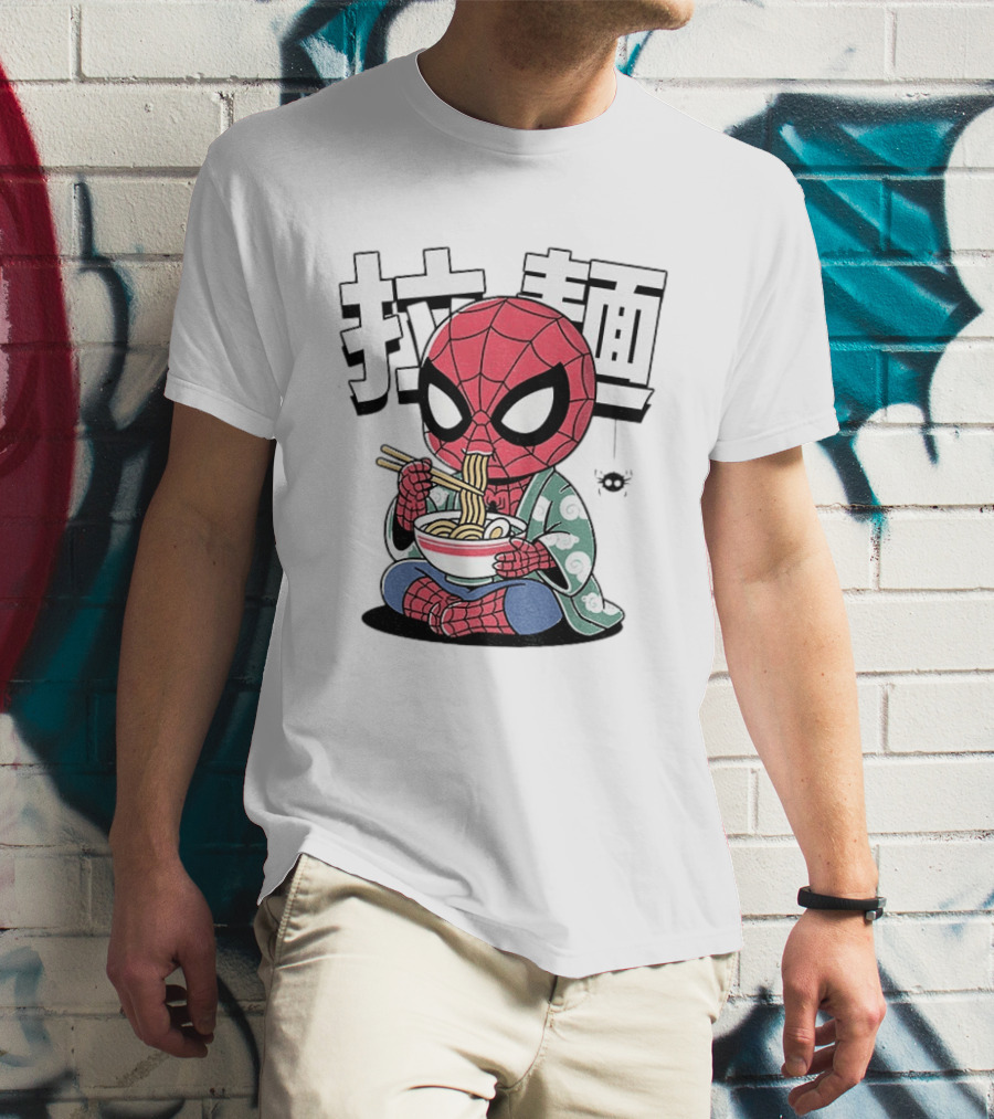 Spider Man Ramen Noodles Kanji Spideramen T-Shirt