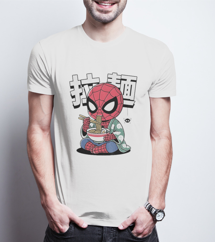 Spider Man Ramen Noodles Kanji Spideramen T-Shirt