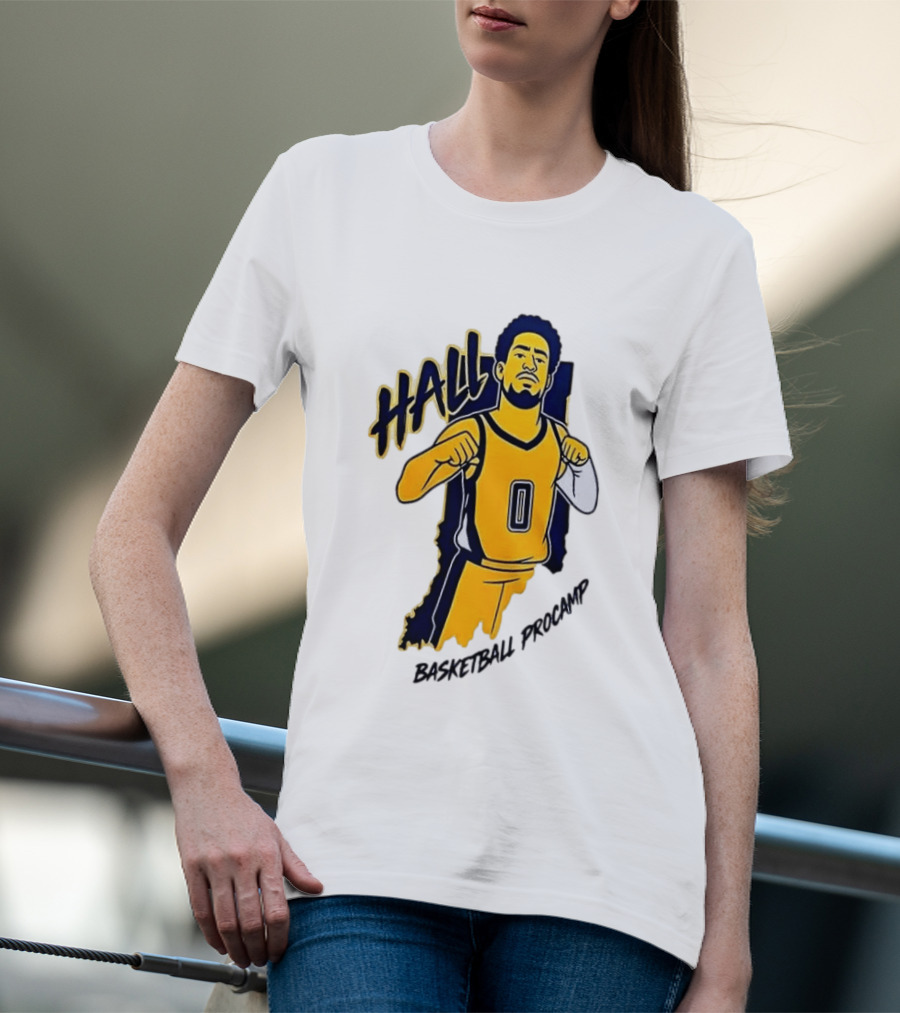 Indiana Pacers Haliburton Hall 0 Basketball Procamp T-Shirt