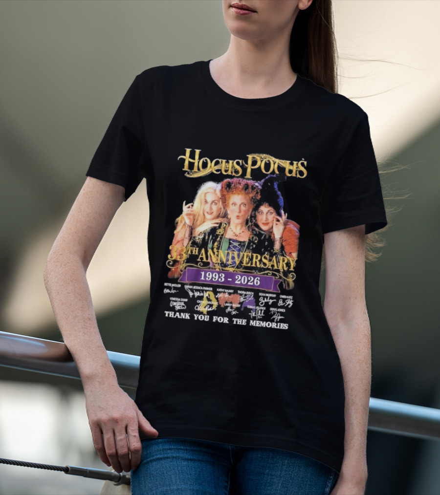Hocus Pocus 33rd Anniversary 1993 2026 Thank You For The Memories T-Shirt