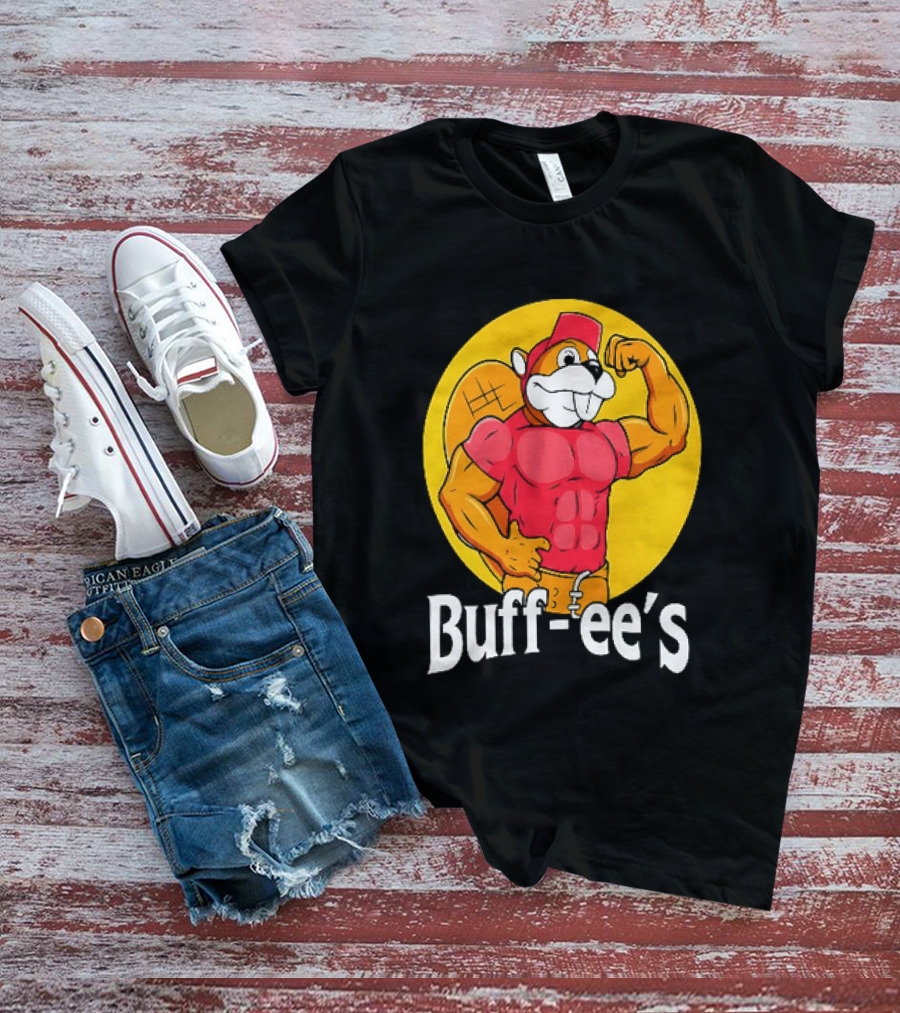 Buff Ee's Muscle Buc Ee's Beaver Fitness T-Shirt