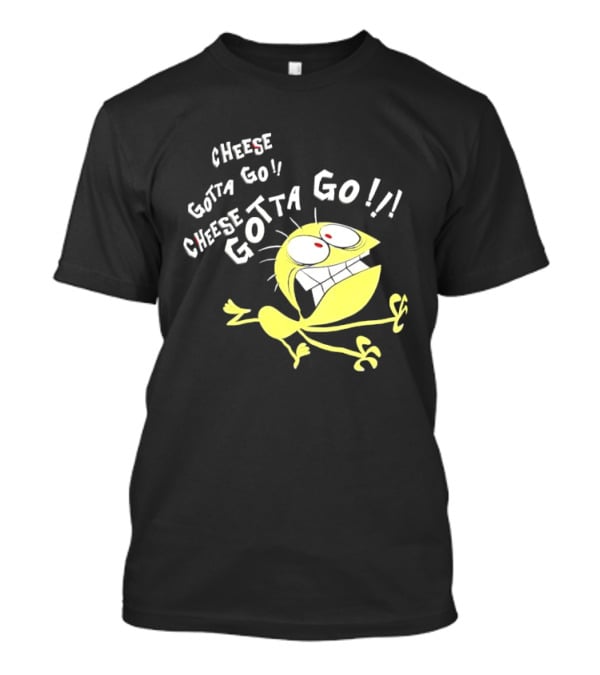 Cheese Gotta Go!! Yellow Cartoon Imaginary Friend T-Shirt