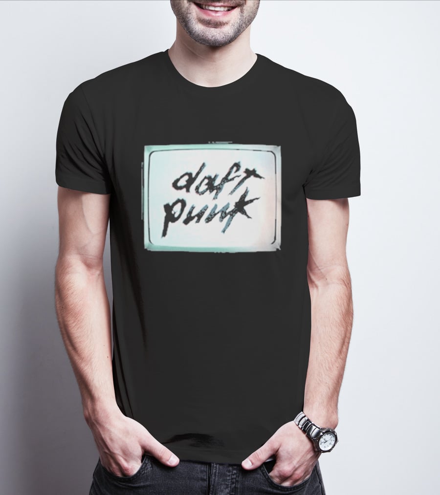 Daft Punk Human After All Vintage Television T-Shirt