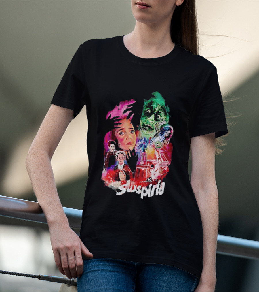 Suspiria Dario Argento Horror Collage Death Is Coming For You T-Shirt