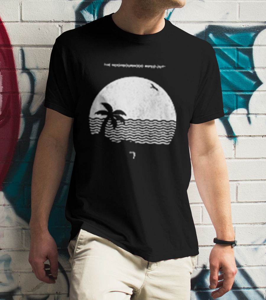 The Neighbourhood Wiped Out Album Palm Tree Beach Scene T-Shirt